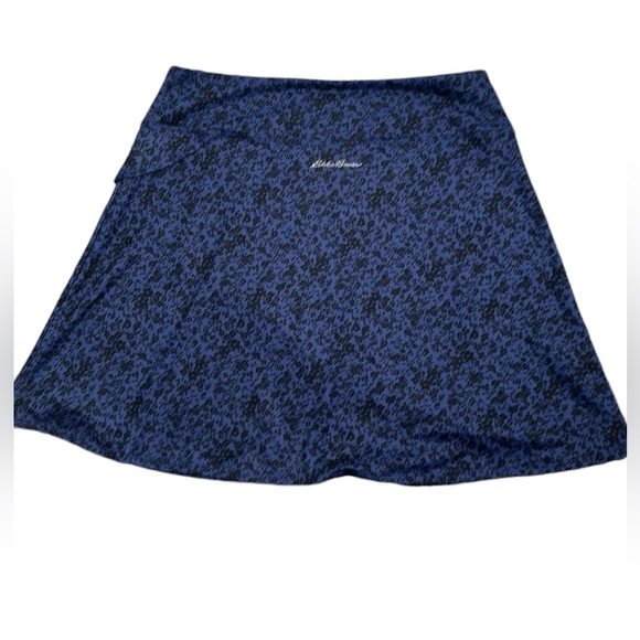Eddie Bauer Dresses & Skirts - Eddie Bauer Kacey skirt size large black blue floral new